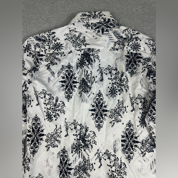 Lamasini Shirt Mens L Embellished Western Hispanic Streetwear Long Sleeve Velvet - Picture 7 of 16